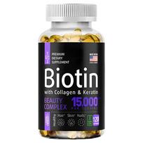 Biotin Collagen Keratin Supplements - Hair Growth for Men and Women - Hair, Skin, and Nail Vitamins - Supports Joint and Gut Health - Hair