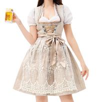 Ladies' German Beer Costume Party Costume Beer Festival Party Costume M white