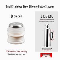 Silicone Hot Water Bottle Stopper – Universal Thermos & Tea Bottle Lid white