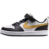 Nike Court Borough Low Recraft PS Juodos Metalinės Auksinės Vaikų Sportbačiai Balti DV5457-008 35 black