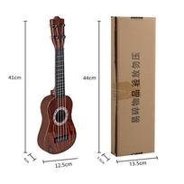 4 stygos 21 colio ABS Ukulele pilni rinkiniai Akustinė spalvinga Havajų gitara Gitara instrumentas vaikams ir muzikos pradedantiesiems CHINA beige