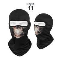 Kaukolė Balaclava Pilnas veido apdangalas Bandana Lauko dviračių sportui Veido kaukė Kaklo mova Motociklo priedai KTB 11 black