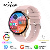 2025 NFC Smart Watch Amoled HD GPS Track Sports Heart Rate Bluetooth Call Waterproof Ladies Women Smartwatch For Women's Gift Original AMOLED auksas