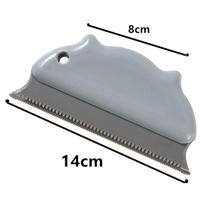 Cat Brush Silicone Cat Brush Pet Hair Remover Massage Cats Combs Pet Grooming Sofa Fabric Cleaning Tools Brushes Pet Products pilka spalva