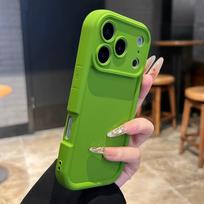Luxury Liquid Silicone Armor Case For iPhone 17 16 Pro Max Soft Bumper Cases For iPhone 17 15 14 13 Pro Max Air Shockproof Cover For iPhone 16 Pro green