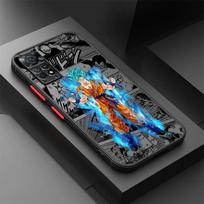 Anime Drakonai Goku Telefono dėklas skirtas Xiaomi Redmi Note 11S 7 8 9 10 11 Pro 8T 9S 13 14 12 ProPlus 12s 10S Juodo krašto korpusas 14 Pro+ Redmi Note 14 Pro+