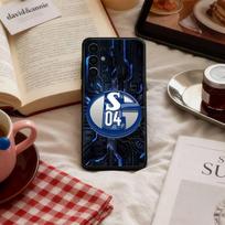 Klasikinis S-Schalke-es 04 P raštas   Telefono dėklas Samsung S 25,24,23,22,30,21,10,9,Ultra,Plus,Lite,FE,4,5 G minkštas juodas dėklas Samsung S26