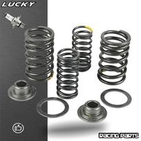 Motorcycle Intake Exhaust Valve Comp Springs Cotter Seal Assy For Lifan LF125 140 150cc Horizontal Engine Dirt Pit Bike ATV Quad black