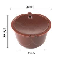 Stainless Steel Coffee Pod, Coffee Pod Stainless Steel with Brush for Coffee Machines brown