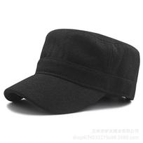 Men's Woollen Cadet Cap, Big Head, Plus Size Flat Hat, Basic Everyday, Plus Size, 58-60cm, 61-65cm Oversize XL 61-65CM black