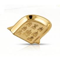 anciently Ashtalakshmi Brass Muram/Small Soop for Pooja - Traditional Mini Pital beige