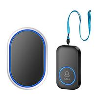 Senior SOS Call Button with Loud Volume for Nursing Homes, Hospitals, and Apartments; 433 Ultra-Long Distance Wireless Doorbell. Base