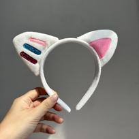 Gabby Lėlių Namelio Lankelis Mergaičių Gimtadienio Šventės Lankeliai Su Mielomis Ausytėmis Animacinis Cosplay Galvos Papuošalas Helovino Plaukų Aksesuarai raudona