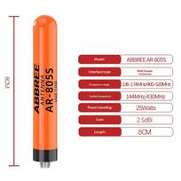 ABBREE SMA-Female Walkie Talkie Antenna AR-805 PLUS Dual Band High Gain for Off-Road Enthusiasts oranžinė