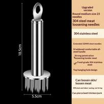 304 Stainless Steel Meat Tenderizer Ultra Sharp Needle 12/18/23/28 Needles Kitchen Hitting Mallet Professional Tool white