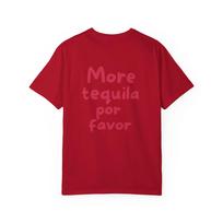 More Tequila Por Favor Shirt Garunisextdyed Fiesta Tee Mexico Vacation Unisex Shirt Fashion Trend Casual And Comfortable Y2k Style 3XL red