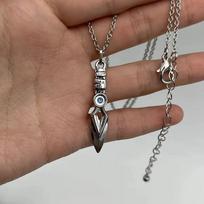 Game Valorant Necklace Jett Cosplay Unisex Blade Storm Pendant Choker Fashion Jewelry Accessories Gifts A brown