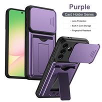 For Samsung Galaxy A57 5G Case Shockproof Armor Wallet Cover For Galaxy A57 A 57 Card Slot Stand Holder Bracket Cover Galaxy A57 gray
