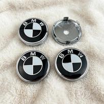 4pc 60mm Wheel Center Cap Logo Hub Cover Badge Auto Decal For BMW X1 X2 X3 X4 X5 X6 F30 F34 E90 G20 F20 F21 F22 F07 F10 F11 juoda balta spalva