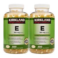 Kirkland Vitamin E 180mg 500 Tablets E 2 pcs