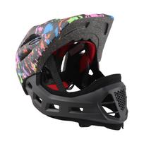Adjustable Breathable Kids Bike Helmets Toddler Lightweight Full Face Bicycle Helmets with LED Light juoda
