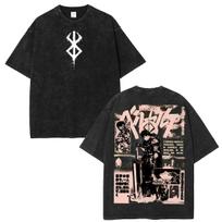 Berserk Guts Black Swordsman Anime T-Shirt L black