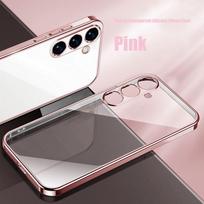 Prabangus blizgus dengtas dėklas Funda Samsung Galaxy M13 M55 M54 M34 M14 M23 M33 M53 M31 M51 M52 M12 M21, permatomas minkštas dangtelis Galaxy M14 5G rožinė