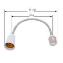 Lanksti E27 į E27 LED lempos pagrindo lizdo prailgintuvas Šviesos laikiklio keitiklis 39.5cm