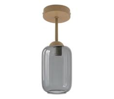BRILAGI - LED paviršinis šviestuvas R GLASS 1xE27/60W/230V skers. 14 cm smėlinė/dūminė pilka