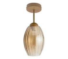 BRILAGI - LED Ant lubų montuojamas šviestuvas R GLASS 1xE27/60W/230V skersmuo 17 cm smėlinė/dūminė smėlinė