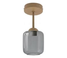 BRILAGI - LED paviršinis lubų šviestuvas R GLASS 1xE27/60W/230V Ø 14 cm smėlinė/dūmų pilka