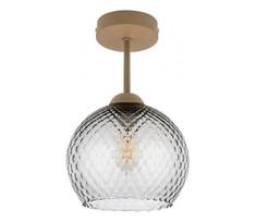 BRILAGI - LED prie lubų montuojama liustra R GLASS 1xE27/60W/230V Ø 25 cm smėlinė/dūminė pilka