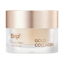 SNP Gold Collagen Expert Cream 50ml - Ultra-Low Molecular Collagen & 24K Gold Intensive Firming Moisturizer beige