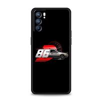 Initial D telefono dėklas, skirtas Oppo A17 A31 A54 A57 A78 A79 A98 Find X5 X6 Reno 6 7 8 10 11 12 13 F Pro 5G, minkštas TPU dėklas Fundas Reno12 Pro black