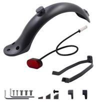Durable Scooter Mudguard designed for Xiaomi Mijia M365 and M365 Pro Electronic Scooter Tire Splash Fender featuring Rear Taillight Back Guard black
