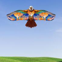 Huge Eagle Kite Outdoor Activities 3D Lifelike Flying Toy Game Beginner Kite for Girls Boys Beach Beginner Adults Grassland gray