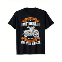 unisex Funny German Motorcycle Grandpa T-Shirt - Opa Biker Gift with Motorrad Graphic & German Text, All-Season Casual Round Neck Short Sleeve Tee for 5XL įvairiaspalvis