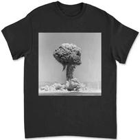 Atomic Test 1948 Nuclear Explosion T-shirt K0CY L gray