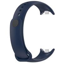 Silicone Watch Band for Xiaomi Mi Band 8/9/10 vidurnakčio mėlyna spalva