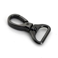 1piece Metal Carabiner Snap Hook Trigger Lobster Clasp Clip Swivel Spring Gate Leather Craft Pet Leash Bag Strap Belt Webbing ID 16mm black