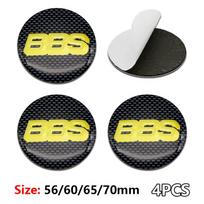 BBS Metalinis lenktas paviršius Automobilio ratlankio dangtelio lipdukai 4 vnt. 56 mm 60 mm 65 mm 70 mm BBS Padangos centro lipdukas Raudonas Auksinis Juodas Sidabrinis 56mm