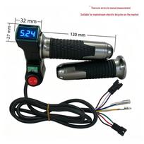 Blue Screen Electric Vehicle Throttle with Cruise Control & Voltage Display black