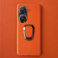 For Asus Zenfone 10 Case Handmade Genuine Leather Cases for Asus Zenfone9 Phone Cover Housing Protective Back Shell Stand Holder For Asus Zenfone8