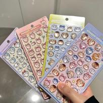 Anime Animacinis Kawaii Chiikawa Usagi 3D Klijai Lipdukai Trijų Matmenų Reljefas Kietas Dekoravimas Mobilusis Telefonas Kompiuteris Vandens Puodelis gray