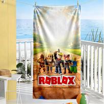 Roblox Beach Towel Super Soft & Absorbent Comfortable Lightweight Suitable for Sports, Travel, Swimming, Yoga, Bathroom, Beach, And Pool 70cmx140cm(27x55inch)