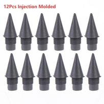 12/24Pcs Replaceable Everlasting Pencil Nib No Ink Hb Pencil Writing Accessories For Student Drawing Writing Stationery Supply gray