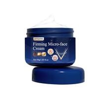 Stangrininamasis veido patempimo ir liekninimo kremas, senėjimą stabdantis stangrinamasis ir drėkinamasis veido kremas moterims, raukšlių mažinimas, dvigubo smakro gydymas veido kremas 30G blue