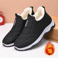 Snow Womens Boots Lined Fur Warm Winter Boots Anti Slip Ankle Boots Lightweight Outdoor Hiking Walking Shoes Men 41 juoda