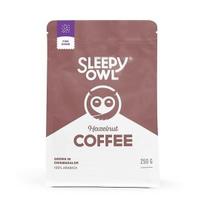 Sleepy Owl Hazelnut Ground Coffee | Fine Grind Coffee | Moka Pot, Home Espresso | Medium Roast | 100% Arabica | Freshly Roasted & Ground | 250g gray