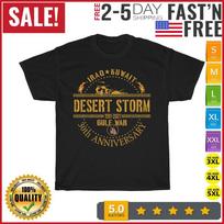 Veterans Day Desert Storm 30th Anniversary 1991 - 2021 Vintage T Shirt Men Women 4XL black